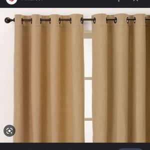 Linen/Cotton Burlap-Look Grommet Window Panels/Drapes (2 Panels)